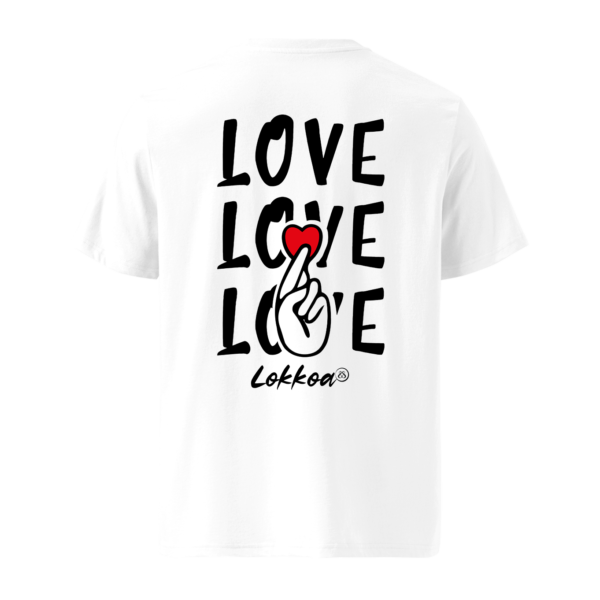 love-love-love-lokkoa-tshirt-blanc-arrière Love Love Love -T-shirt unisexe