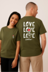 Peace addict (42) Love Love Love -T-shirt unisexe