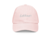 casquette-lokkoa-rose-écriture-grise-2 Casquette pink