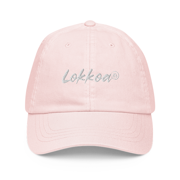 casquette-lokkoa-rose-écriture-grise-2 Casquette pink